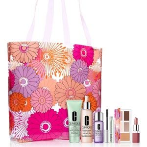 Clinique tote bag & Avon makeup bag no contents